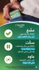 Nicorette 2 blisters de 15 gommes (30 gommes)